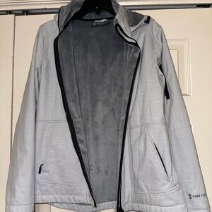 Free Country Light Gray Zip-Up Jacket